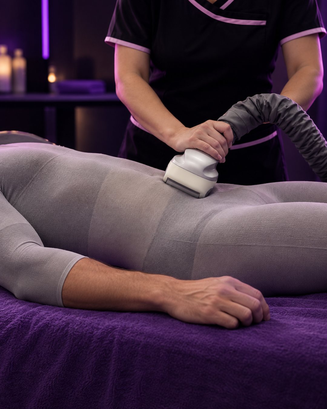 Male client during a B-Flexy session at Viola Wellness Studio